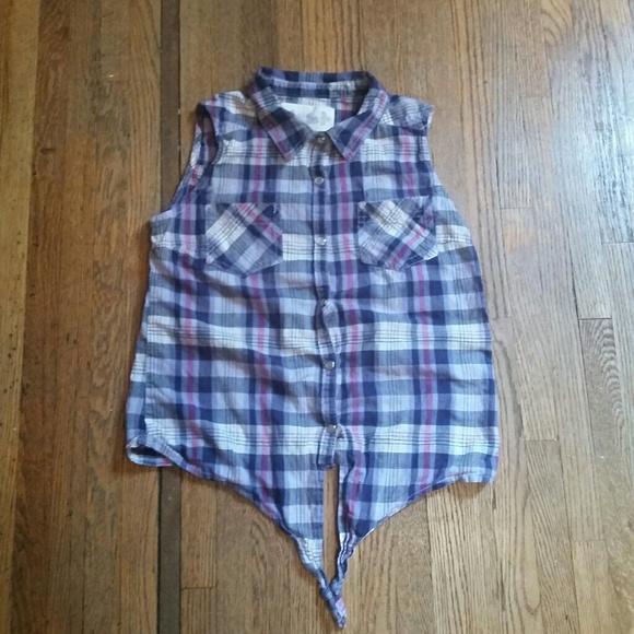 Mudd Other - Mudd tie waist sleeveless shirt.